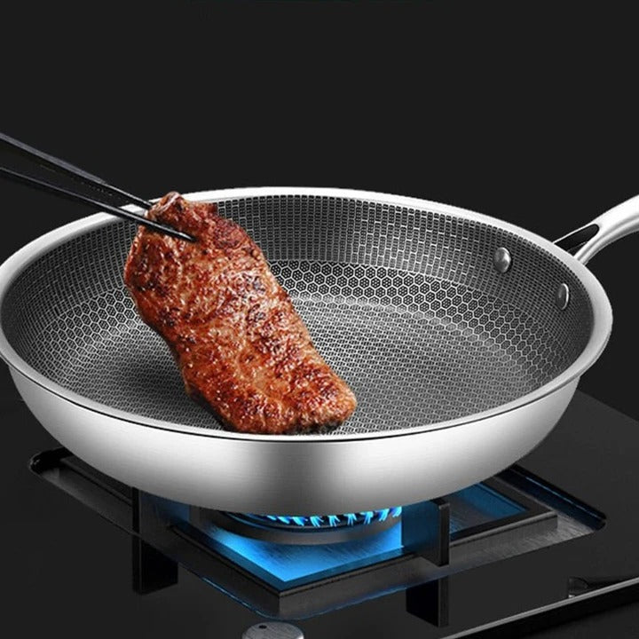 Lisslune | Non-Stick Stainless Steel Frying Pan