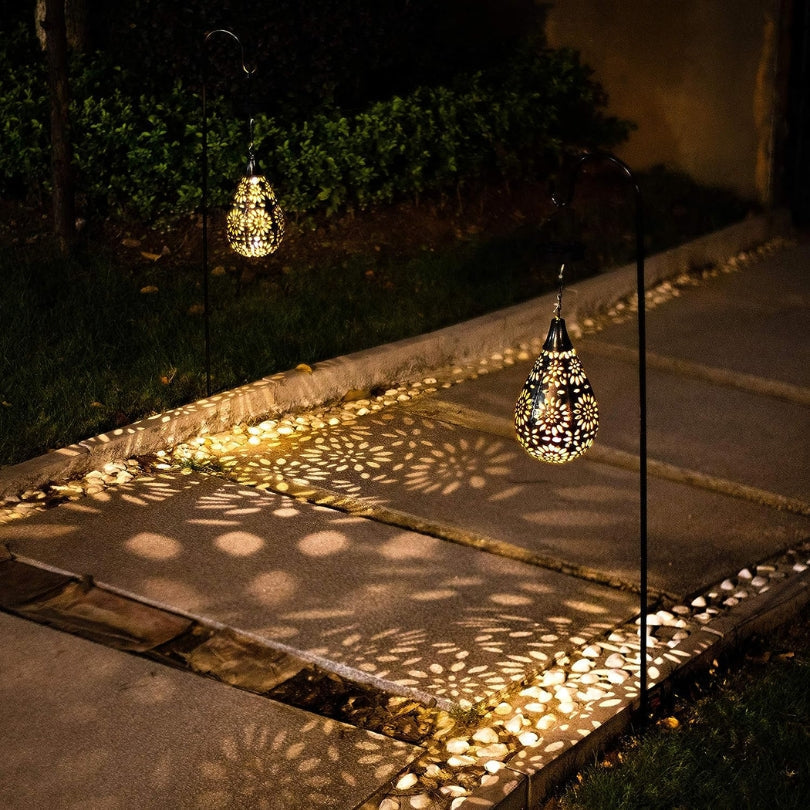 Lisslune | Garden Hanging Lamp | Stylish Outdoor Lighting with Solar Power
