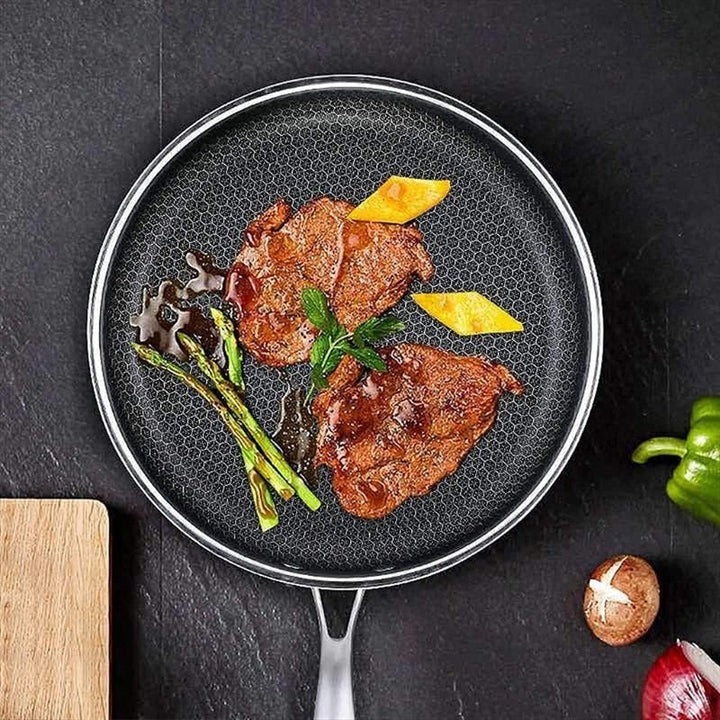 Lisslune | Non-Stick Stainless Steel Frying Pan