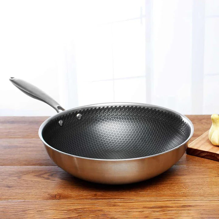 Lisslune | Non-Stick Stainless Steel Frying Pan