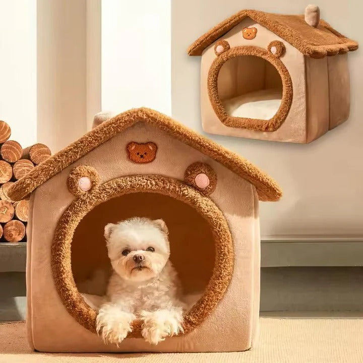 Lisslune | Indoor Cat House with Plush Cushion