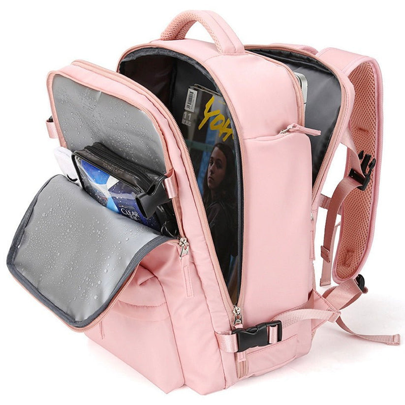 Lisslune | TrekVault Waterproof Backpack: 25L Anti-Theft Design with Laptop Compartment