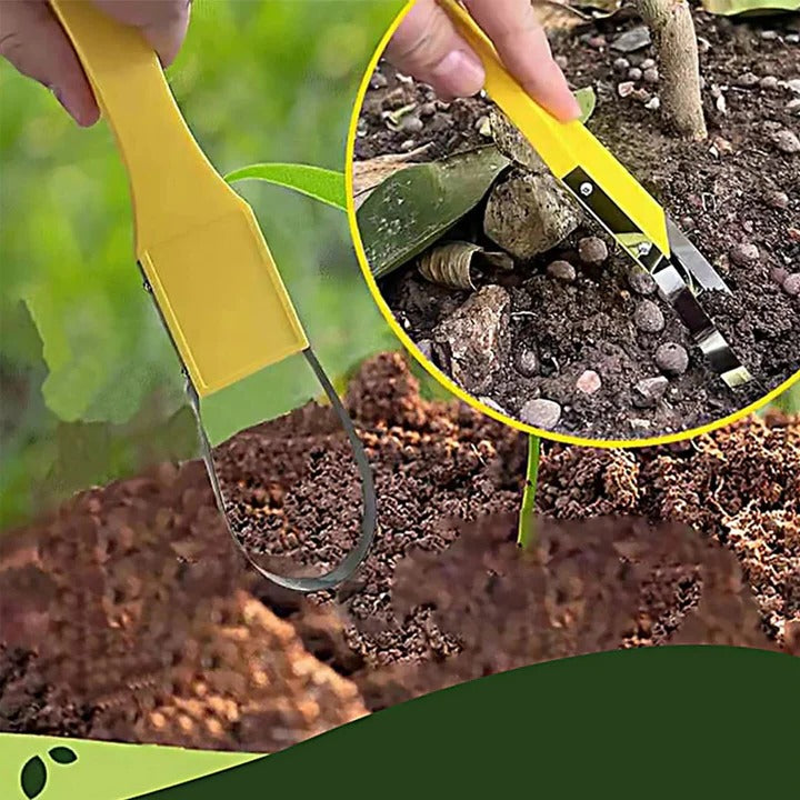 Lisslune | Portable Weeder Tool with Iron Loop Handle