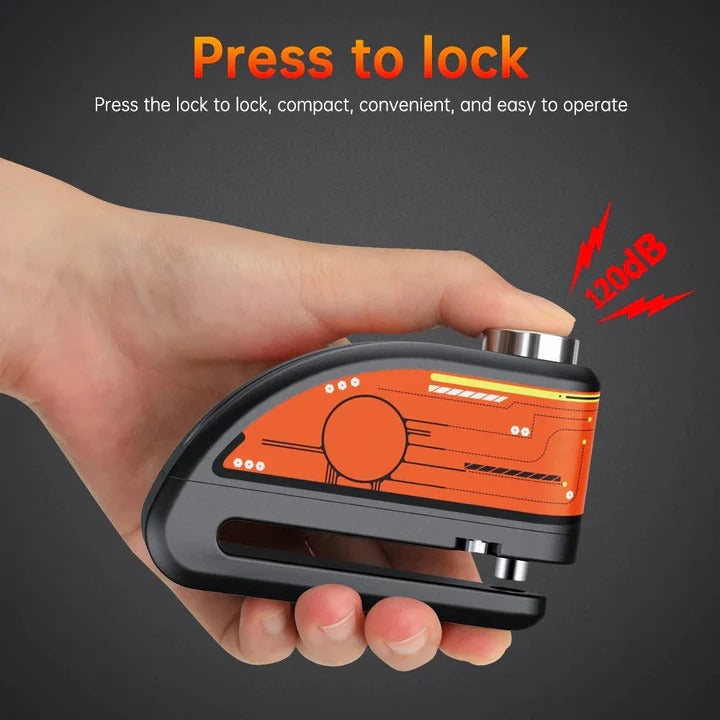 Lisslune | Motorcycle Anti Theft Disc Brake Lock with Motion Alarm