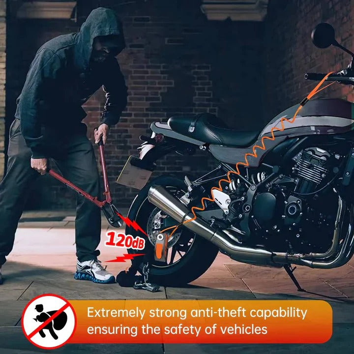 Lisslune | Motorcycle Anti Theft Disc Brake Lock with Motion Alarm