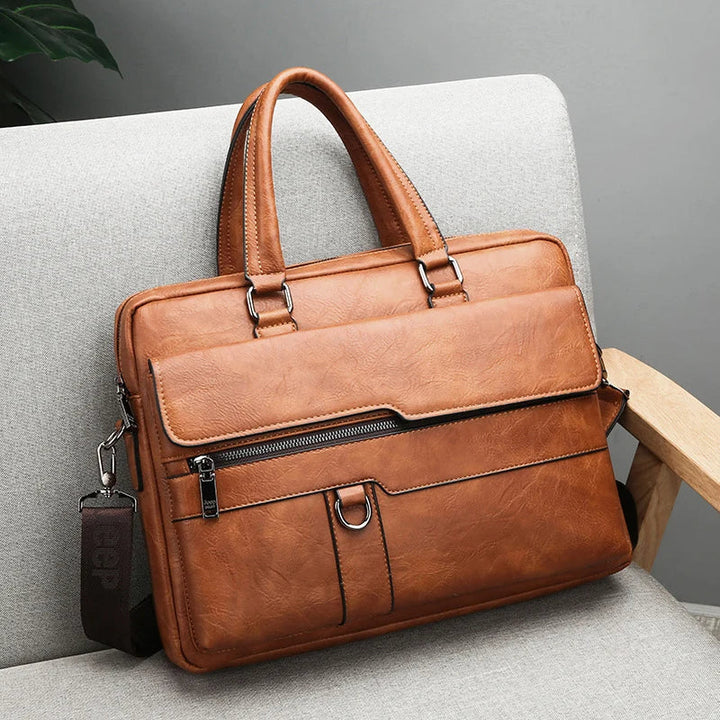 Lisslune | Benedicto – Stylish Genuine Leather Shoulder Bag for Men | Classic Crossbody Satchel for Daily Use