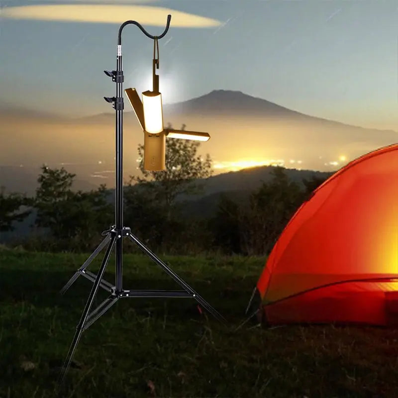 Lisslune | All-in-One Camping Lamp | Rechargeable Outdoor Light with Adjustable Brightness & Long Battery Life