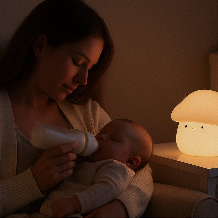 Lisslune | Paddie Mushroom Night Light – Soft Silicone Lamp for Kids