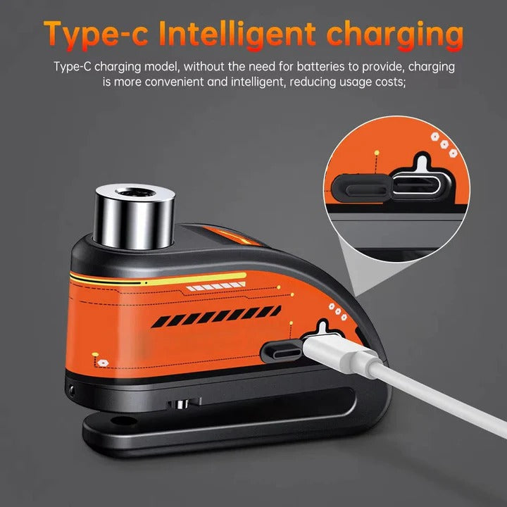 Lisslune | Motorcycle Anti Theft Disc Brake Lock with Motion Alarm