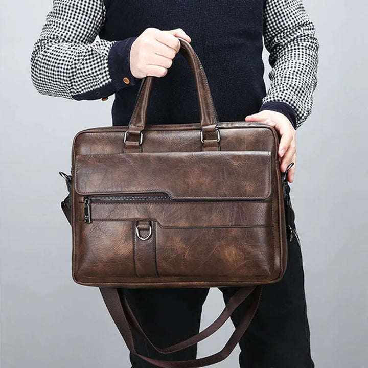Lisslune | Benedicto – Stylish Genuine Leather Shoulder Bag for Men | Classic Crossbody Satchel for Daily Use