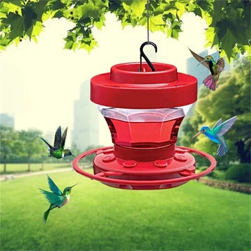 Lisslune | Hanging Bee Proof Hummingbird Water Feeders with Perch