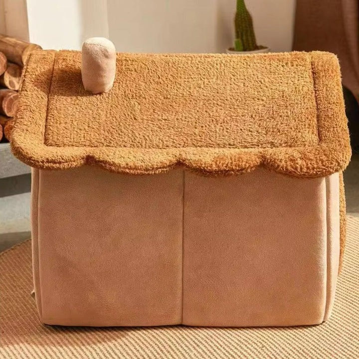 Lisslune | Indoor Cat House with Plush Cushion