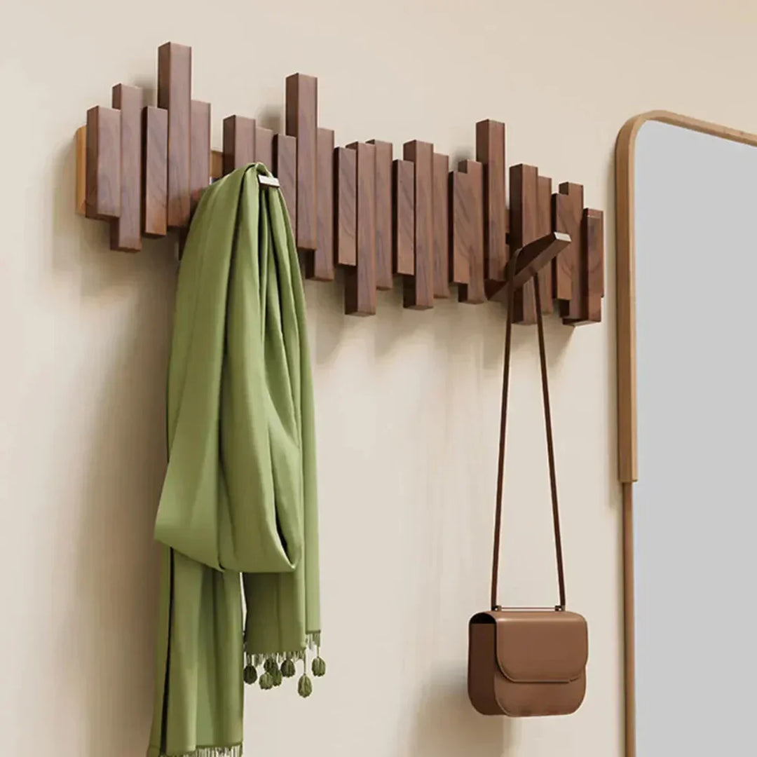 Lisslune | Wall coat rack made of wood piano – Practical and elegant for organizing your entryway