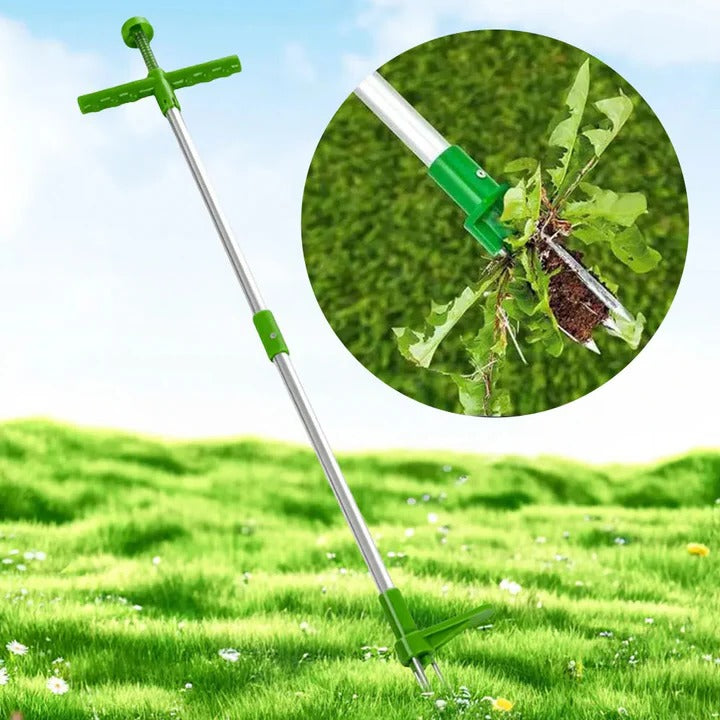 Lisslune | Long Handle Weed Puller Tool with Foot Pedal & Claw Design