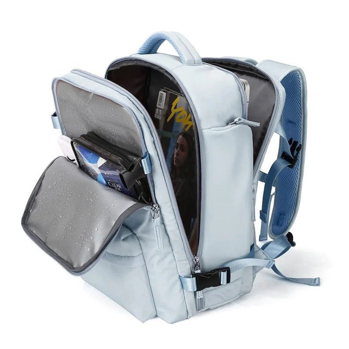 Lisslune | TrekVault Waterproof Backpack: 25L Anti-Theft Design with Laptop Compartment
