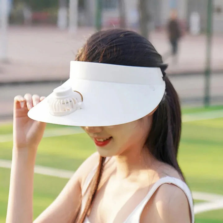 Lisslune | Sun Visor Hat with Cooling Fan