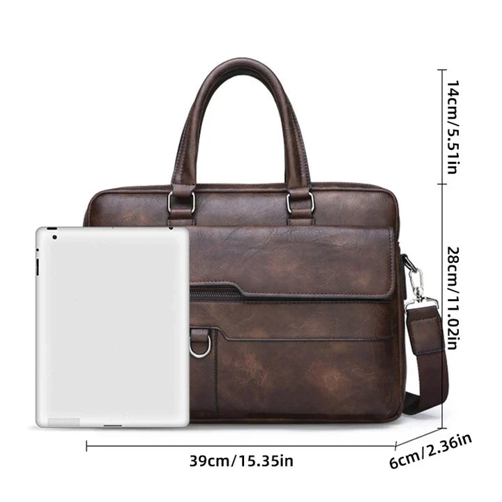 Lisslune | Benedicto – Stylish Genuine Leather Shoulder Bag for Men | Classic Crossbody Satchel for Daily Use