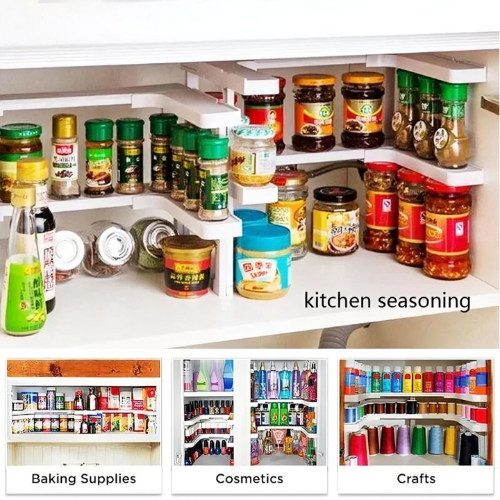 Lisslune | 2-layer stackable spice organizer