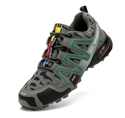 Lisslune | Summit Climber Hiking Boots in Blue and Green