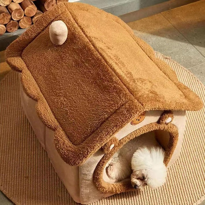 Lisslune | Indoor Cat House with Plush Cushion