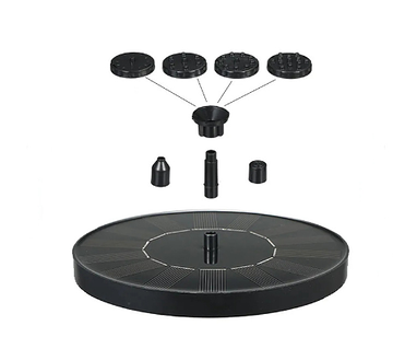 Lisslune | Solar Bird Bath Fountain – Relaxing Garden Water Feature with Soothing Sounds