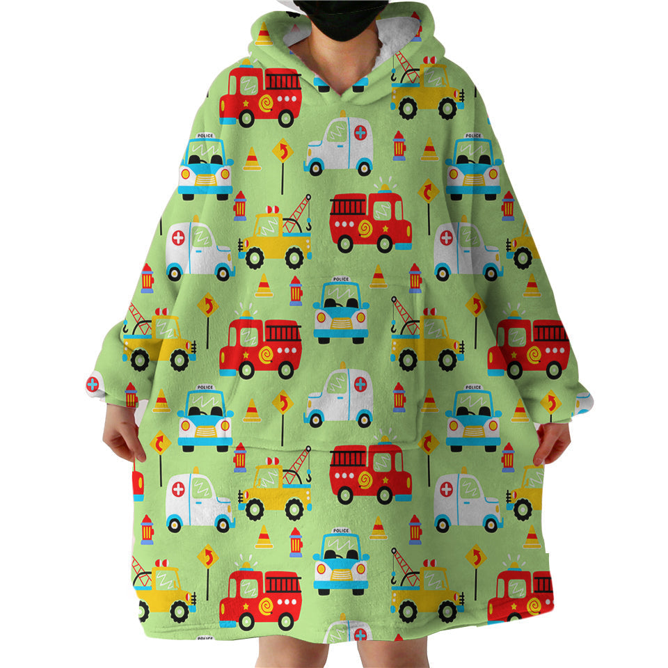 Lisslune | Therapeutic Blanket Hoodie - Trucks (Custom Made)