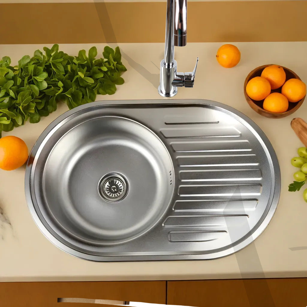 Lisslune | Stainless steel sink satin 77x50x16