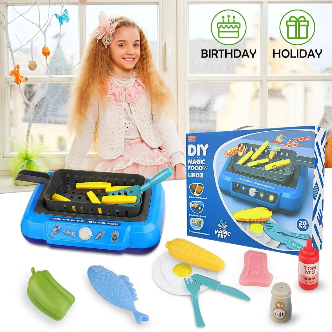 Lisslune | Colorful Children's Kitchen Set with Accessories for Imaginative Role Play