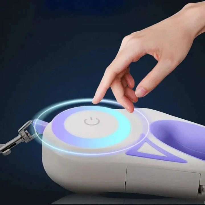 Lisslune | AutoLeash Glow – Automatic dog leash with LED light for walks during day & night