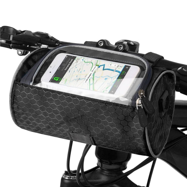 Lisslune | Waterproof Bicycle Bag with Phone Window – Adjustable Handlebar Bag