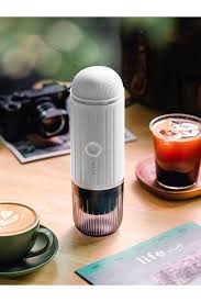 Lisslune | Self-Heating Portable Electric Espresso Maker with USB-C Charger – Compatible with Ground Coffee & Nespresso Capsules
