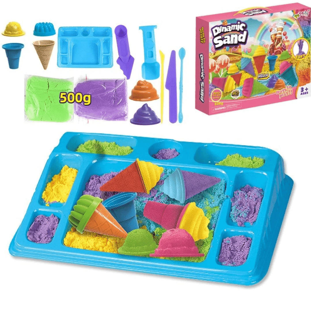 Lisslune | Imagisand Creations – Creative Sensory Sand Set for Kids – Build, Shape, and Play Without Mess