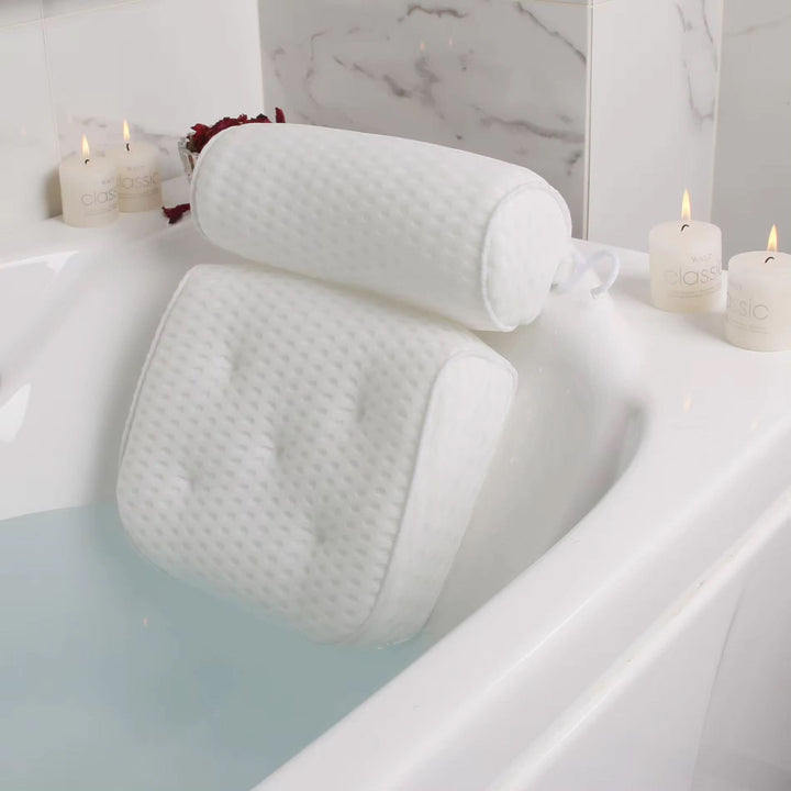 Lisslune | RELAXURA – Bath headrest made of 4D mesh, ergonomic & non-slip