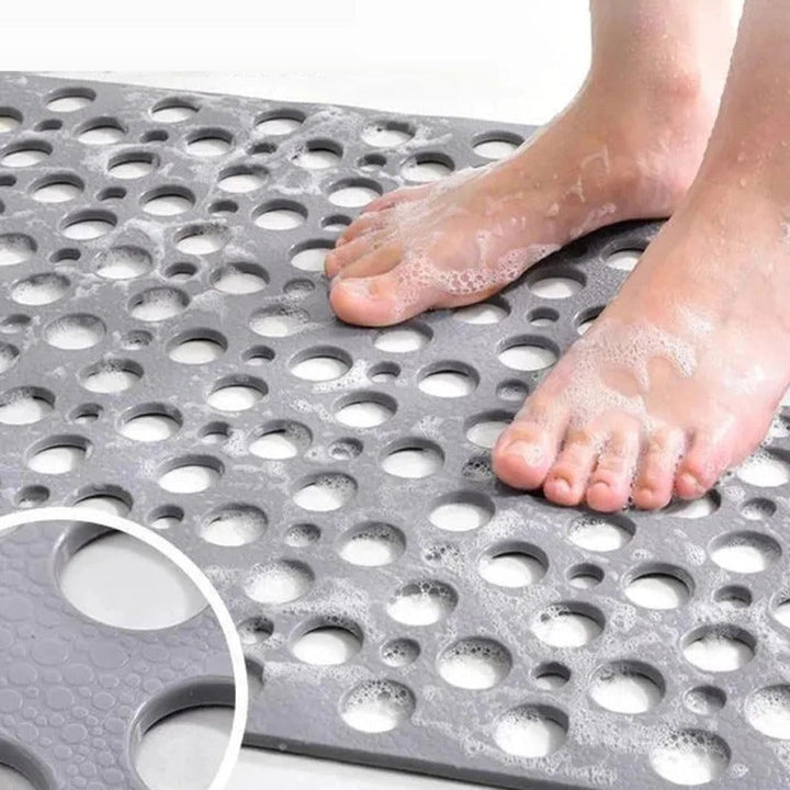 Lisslune | AquaGuard Non-Slip Shower Mat – Hygienic Bath Mat with Suction Cups and Quick-Drying Design