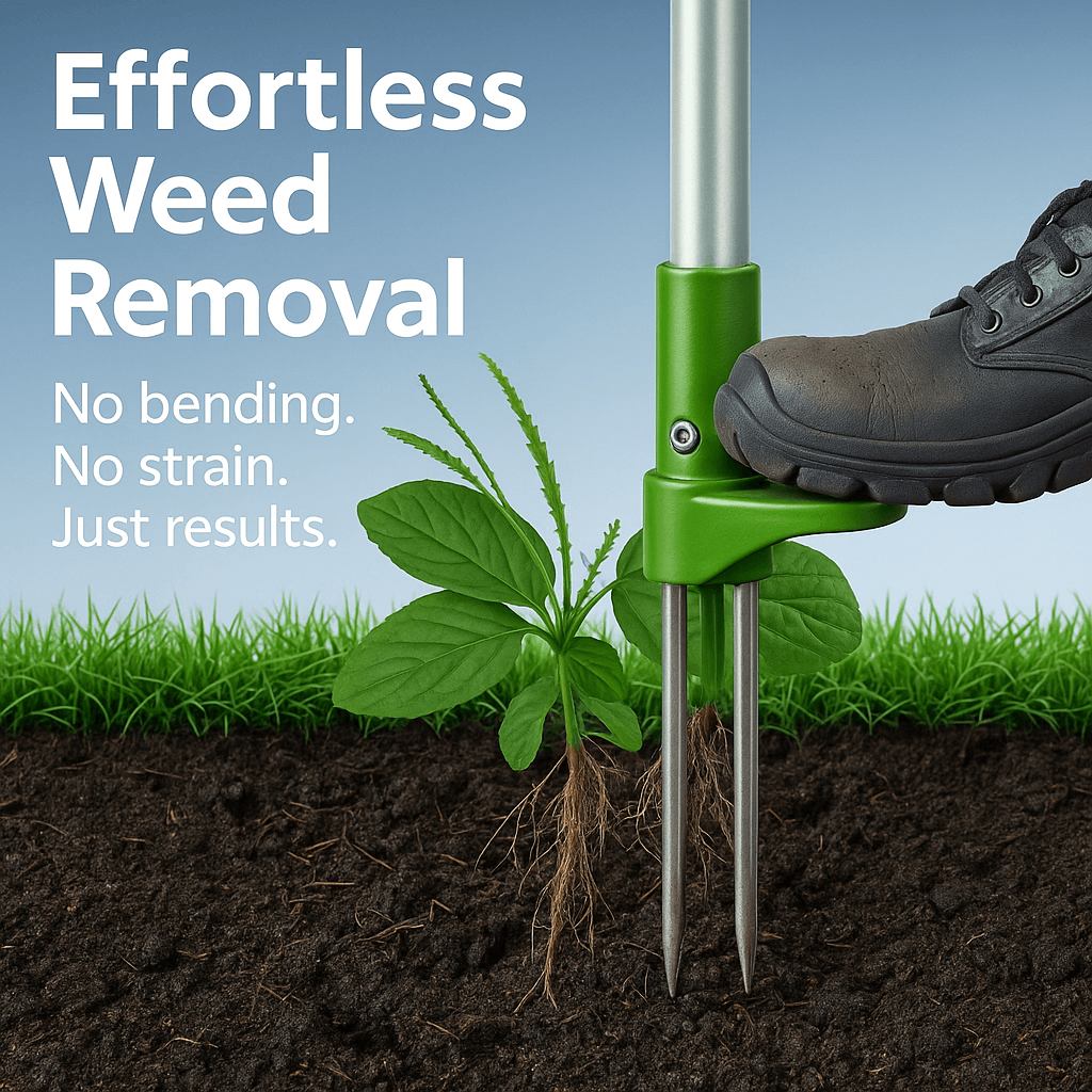 Lisslune | RootRipper Garden Weed Puller Tool - Heavy-Duty Handheld Weeder for Efficient Weed Removal in Lawns & Gardens