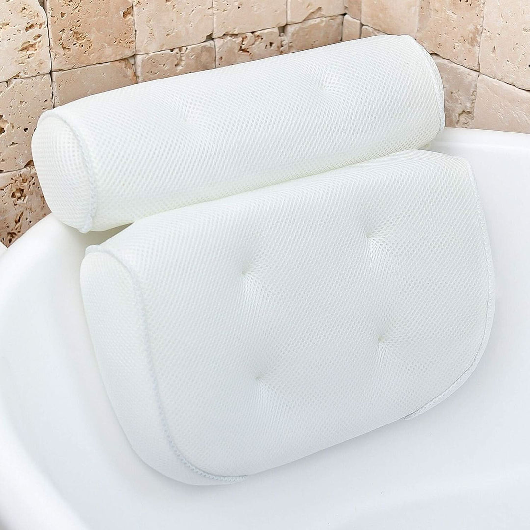 Lisslune | RELAXURA – Bath headrest made of 4D mesh, ergonomic & non-slip