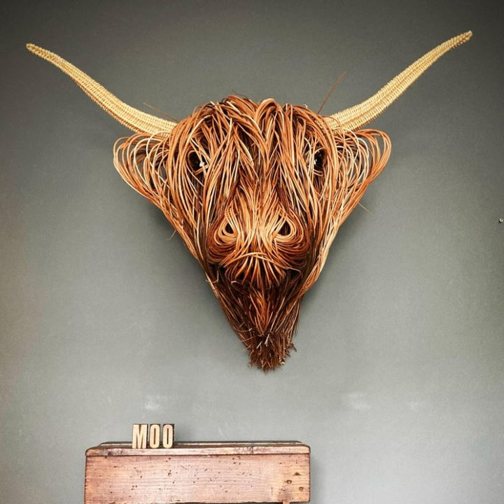 Lisslune | Nature'sCow - Handcrafted cow wall decoration for nature-inspired spaces