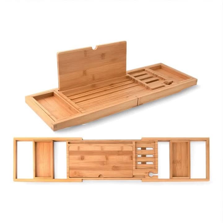 Lisslune | BambooBliss – extendable bath caddy