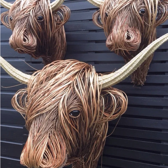 Lisslune | Nature'sCow - Handcrafted cow wall decoration for nature-inspired spaces