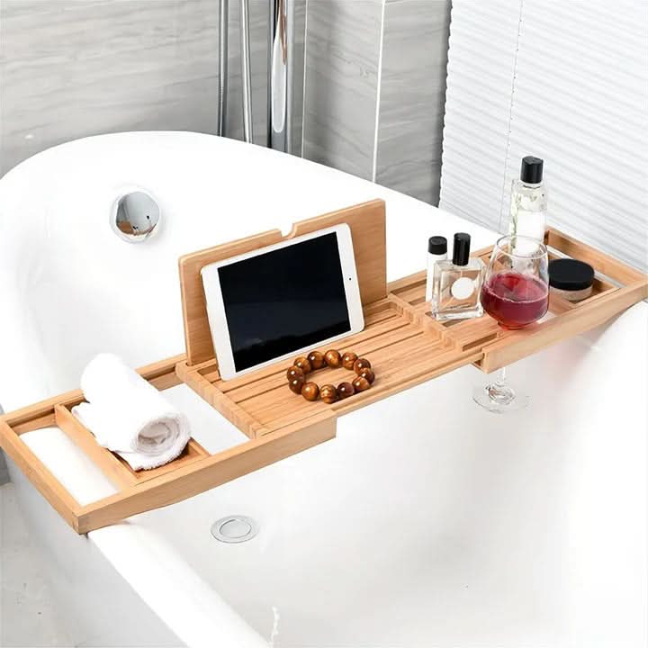 Lisslune | BambooBliss – extendable bath caddy