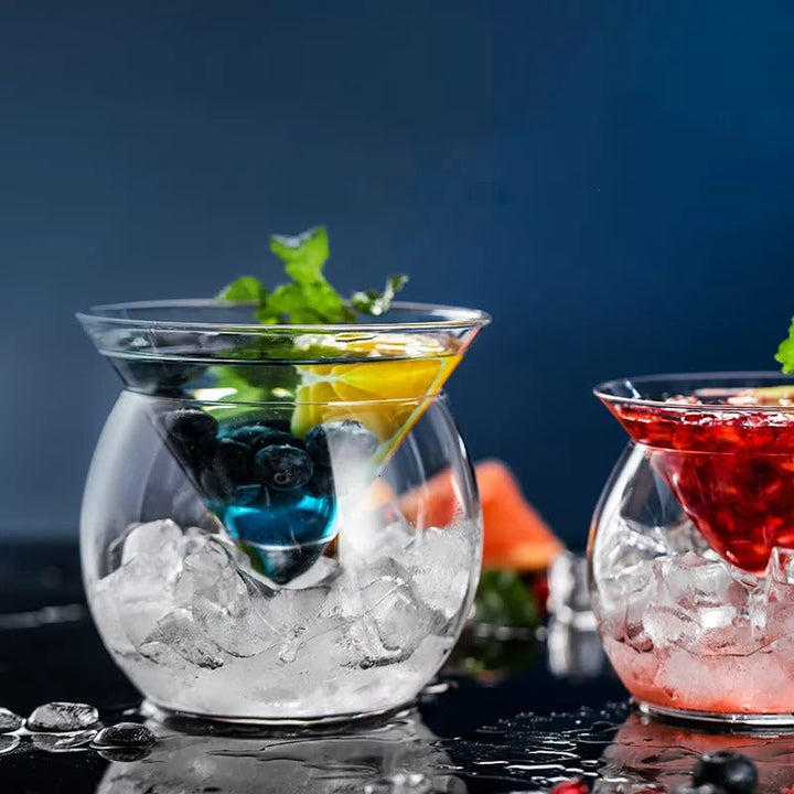 Lisslune | Crystal Iced Cone Cocktail Glass