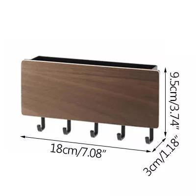 Lisslune | KeyOrganize Wood Key Holder Wall Shelf | Multifunctional & Stylish | Wall Decor & Storage
