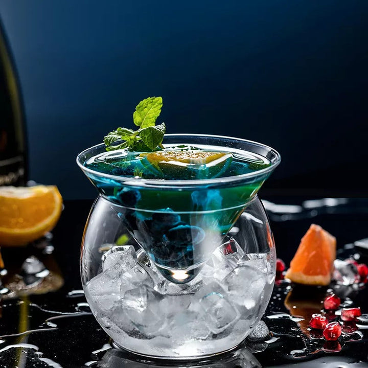 Lisslune | Crystal Iced Cone Cocktail Glass