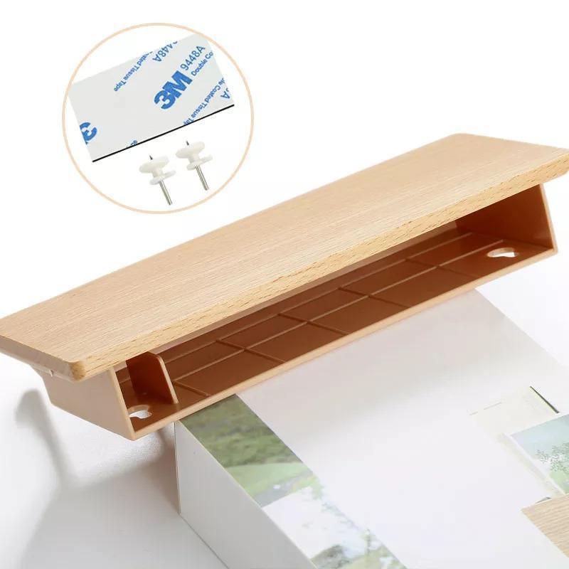 Lisslune | KeyOrganize Wood Key Holder Wall Shelf | Multifunctional & Stylish | Wall Decor & Storage