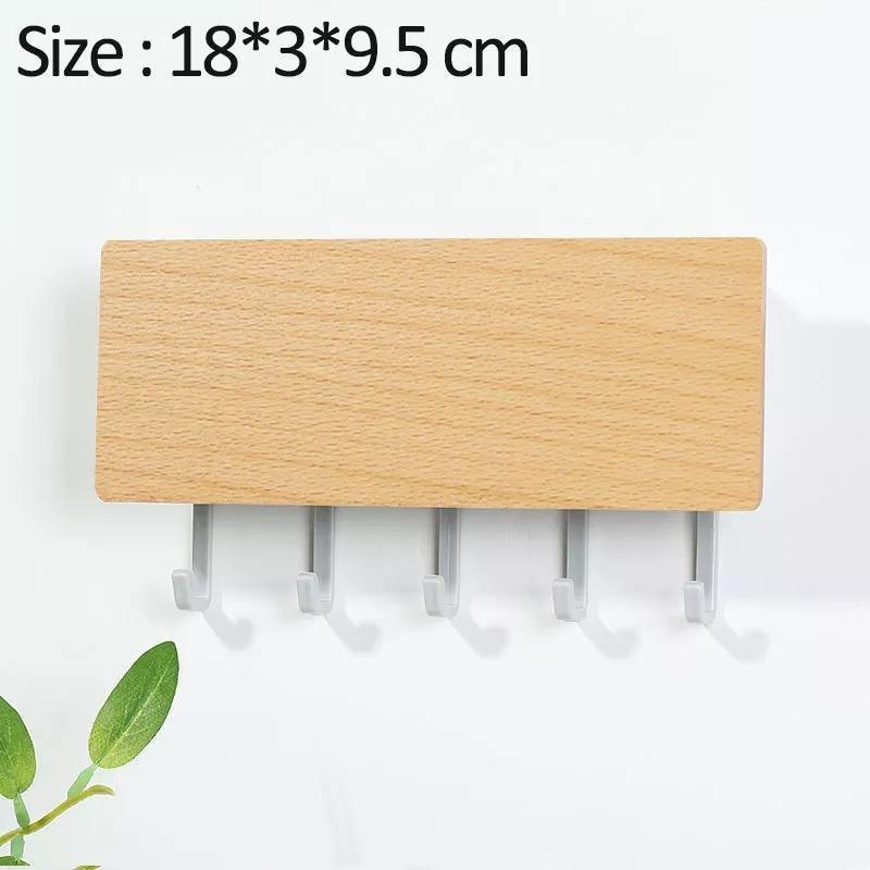Lisslune | KeyOrganize Wood Key Holder Wall Shelf | Multifunctional & Stylish | Wall Decor & Storage