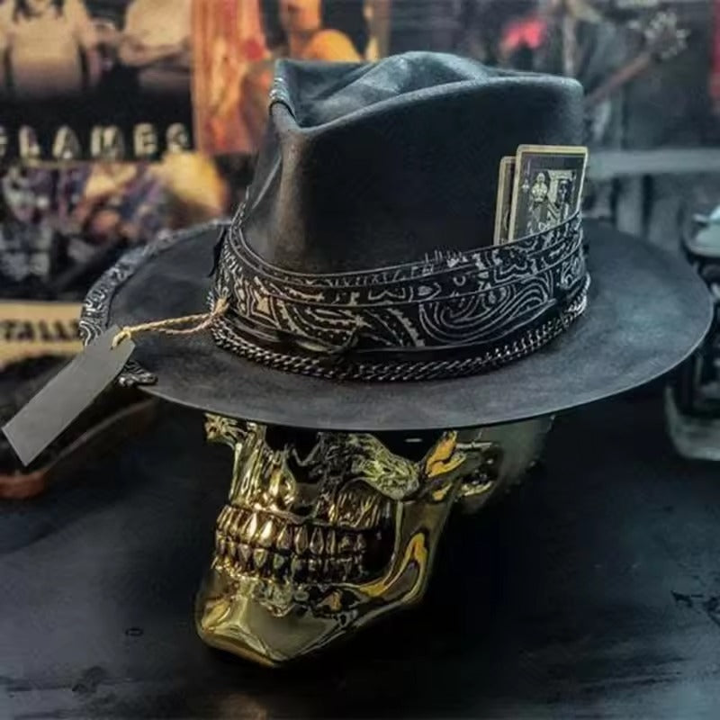 Lisslune | Artisan Skull Hat – Handmade Beanie with Skull Print for Unique Streetstyle