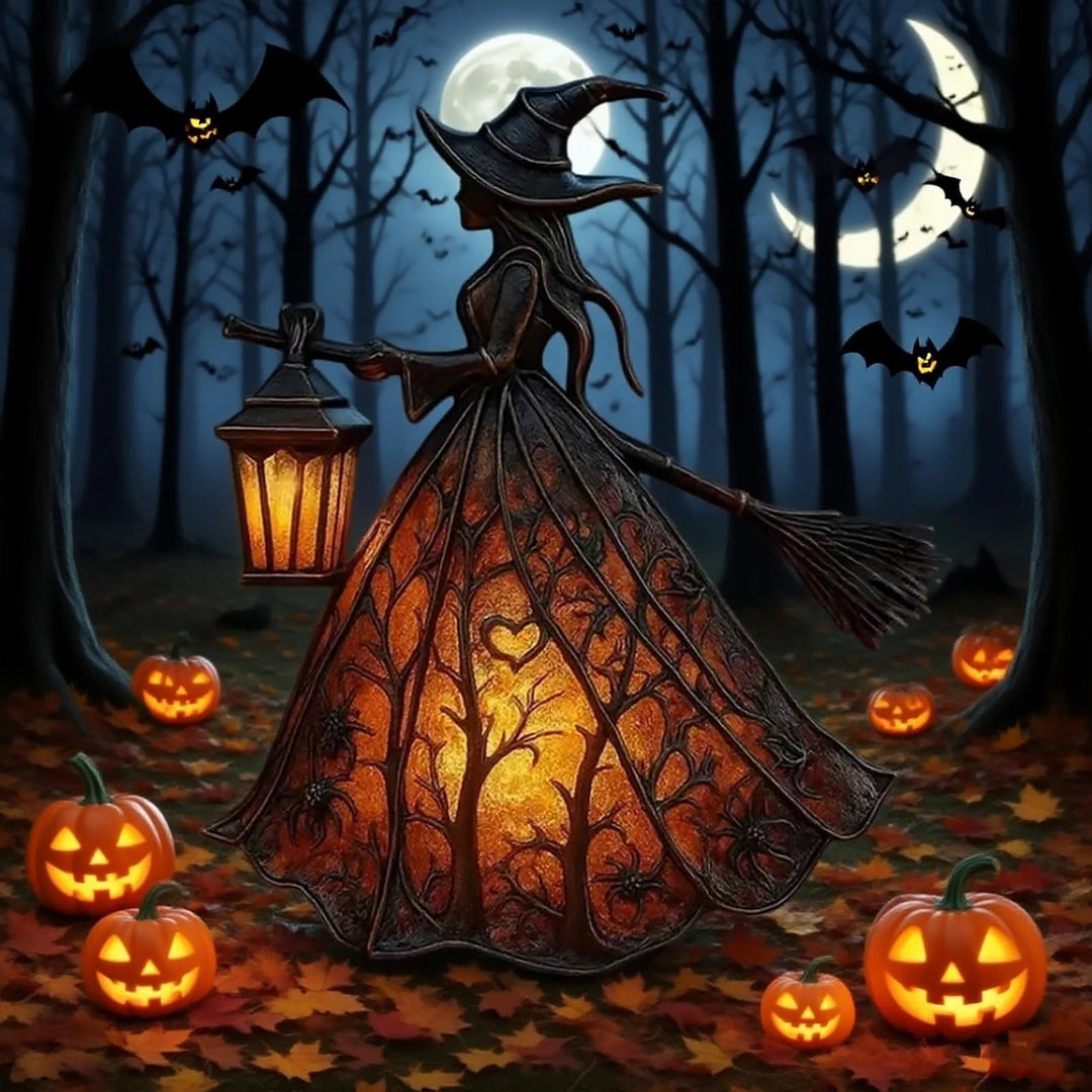 Lisslune | Halloween Witches Lamp Mystica – Magical LED Decorative Lamp for Indoor