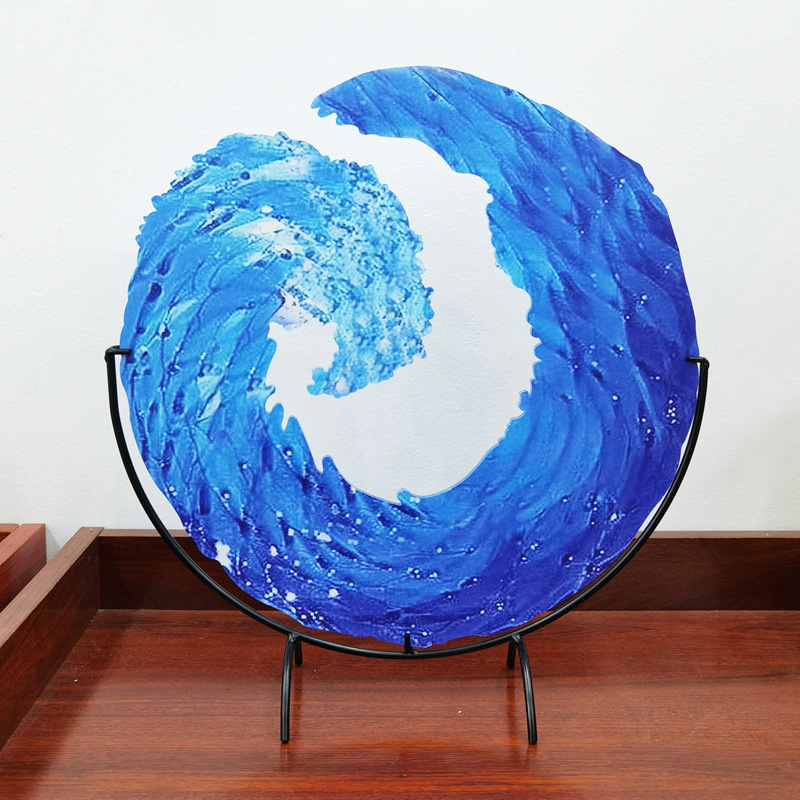 Lisslune | WaveFlow artistic glass art of the majestic sea