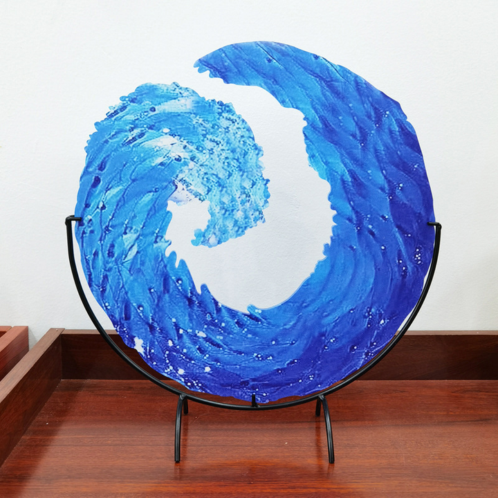 Lisslune | WaveFlow artistic glass art of the majestic sea