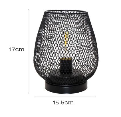 Lisslune | RusticMesh Table Lamp Set – Industrial Style and Atmospheric Lighting